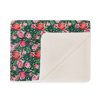 Cath Kidston Dolly Rose Dog Mattress & Blanket Set | S/M