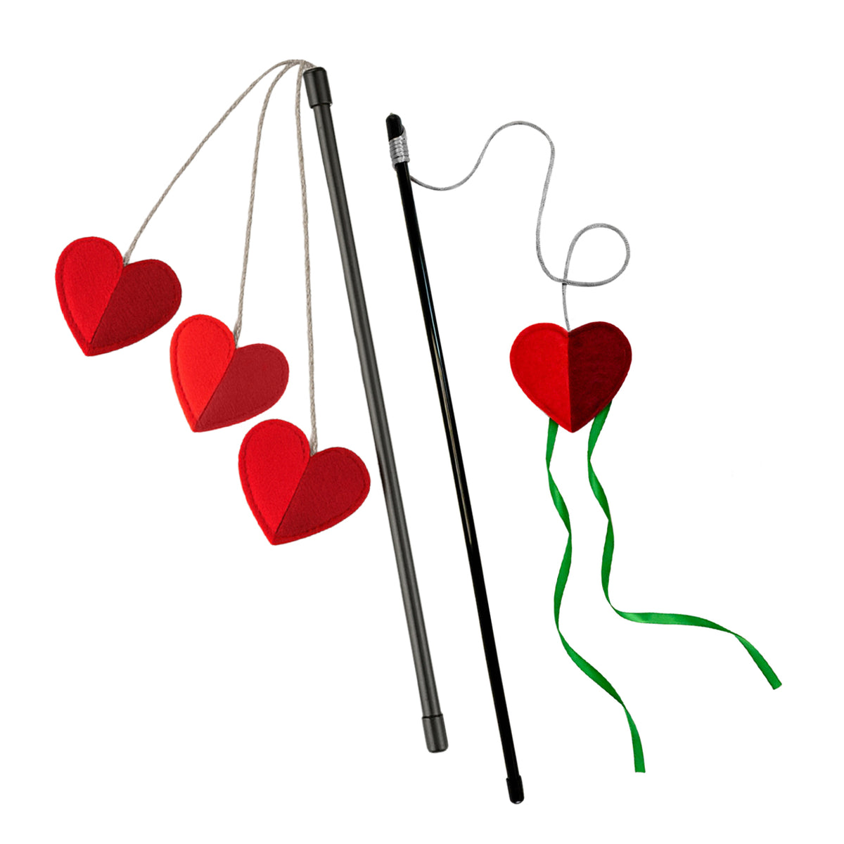 Cath Kidston Hearts & Roses Cat Teaser Set | 2pcs