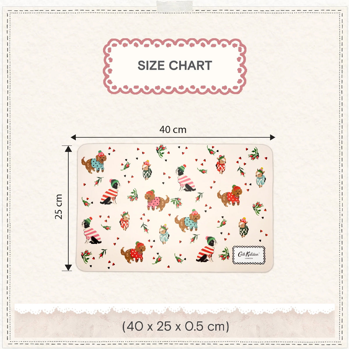 Cath Kidston Hearts & Roses Complete Feeding Station Bundle | S/M