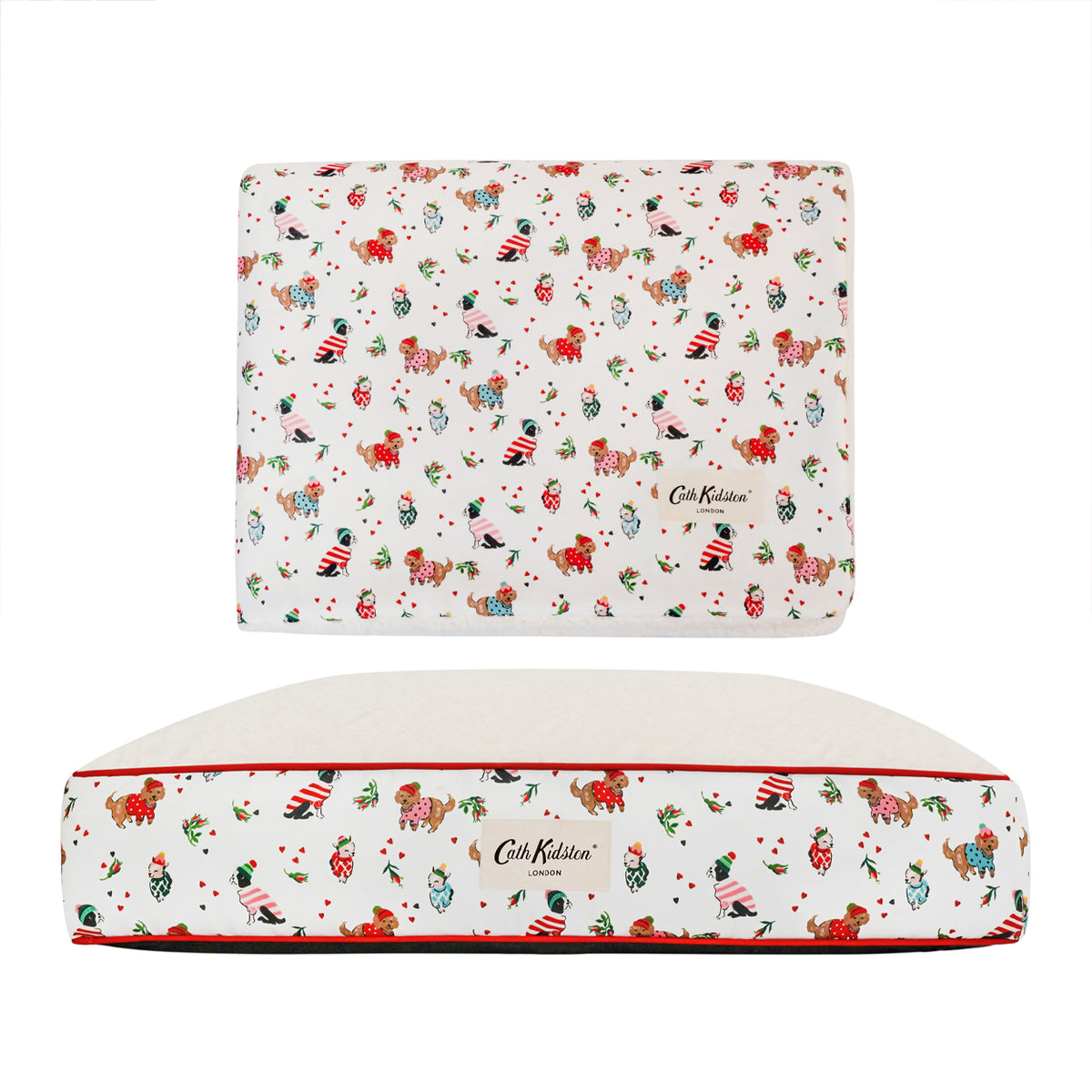 Cath Kidston Hearts & Roses Dog Mattress & Blanket Set | S/M