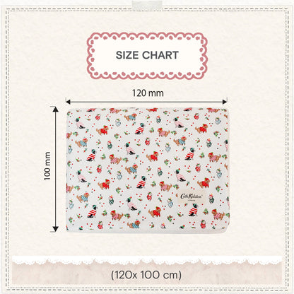Cath Kidston Hearts & Roses Dog Mattress & Blanket Set | S/M