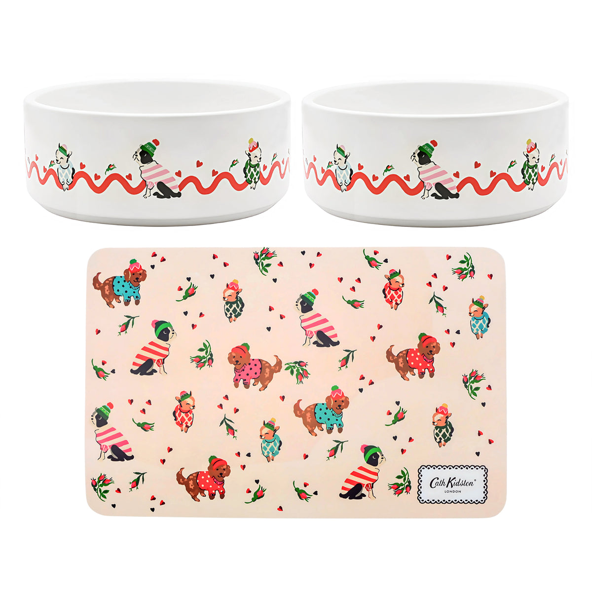 Cath Kidston Hearts & Roses Feeding Bundle | S/M