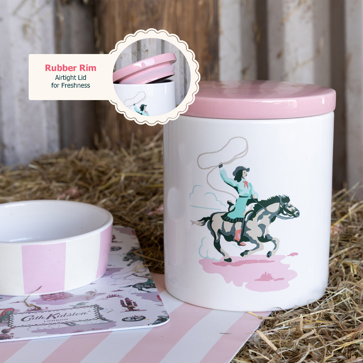 Cath Kidston Stripe Complete Feeding Station Bundle