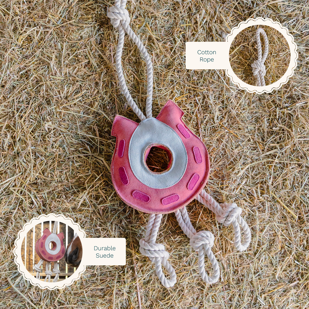 Cath Kidston Equestrian Cowgirl Horseshoe Horse Toy
