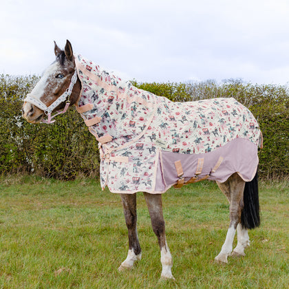 Cath Kidston Equestrian Cowgirl Rain Sheet & Fly Rug Combo