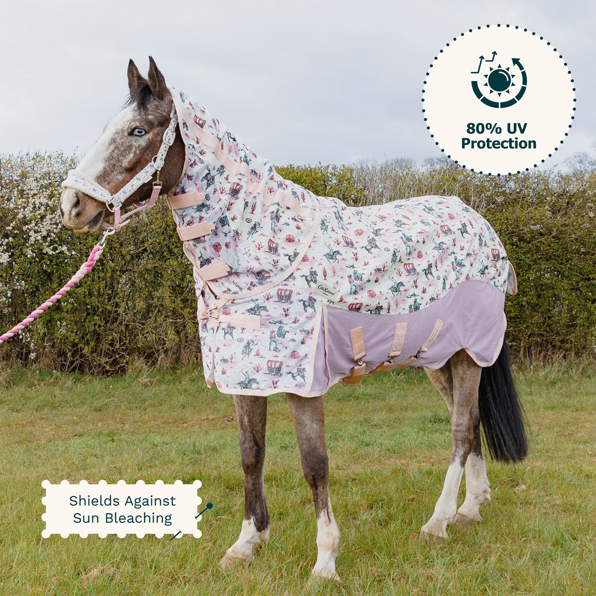 Cath Kidston Equestrian Cowgirl Rain Sheet & Fly Rug Combo