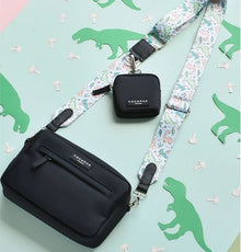 Cocopup Dinopaws Dog Walking Bag Bundle Black - Bag/Treat Pouch and Strap