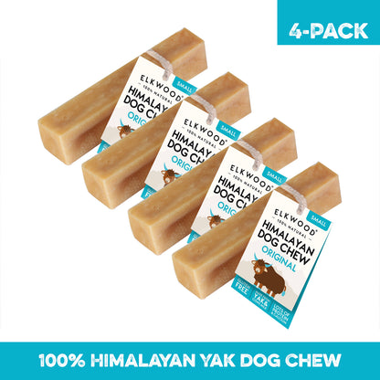 Elkwood 100% Himalayan Yak Cheese Dog Chew | Small Value Pack (4-Chews)