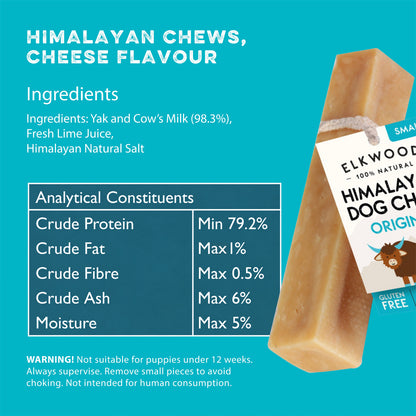 Elkwood 100% Himalayan Yak Cheese Dog Chew | Small Value Pack (4-Chews)