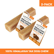 Elkwood 100% Himalayan Yak Peanut Butter Dog Chew | Small Twin Pack