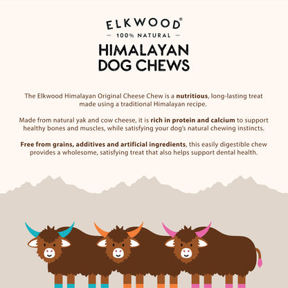 Elkwood 100% Himalayan Yak Strawberry Dog Chew | Small Saver Pack (6-Chews)