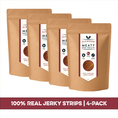 Elkwood 100% Real Chicken Jerky Strips 4-Pack | 4 x 70g