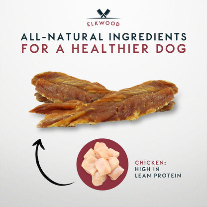 Elkwood 100% Real Chicken Jerky Strips 4-Pack | 4 x 70g