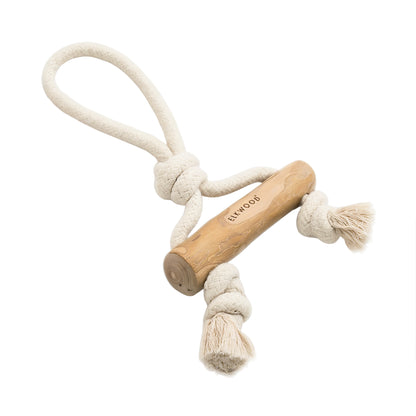 Elkwood Coffee Wood Bar Tug Dog Toy