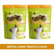Elkwood Rattlesnaps Peanut & Pumpkin Dental Chew with Chicken Twin Pack | 8 Dental Chews