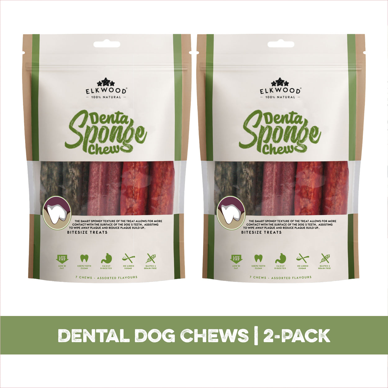Elkwood Sponge Dental Stick Twin Pack | 14 Dental Sticks
