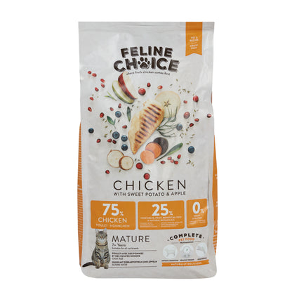 Feline Choice Grain-Free Senior Dry Cat Food – Chicken, Sweet Potato & Apple