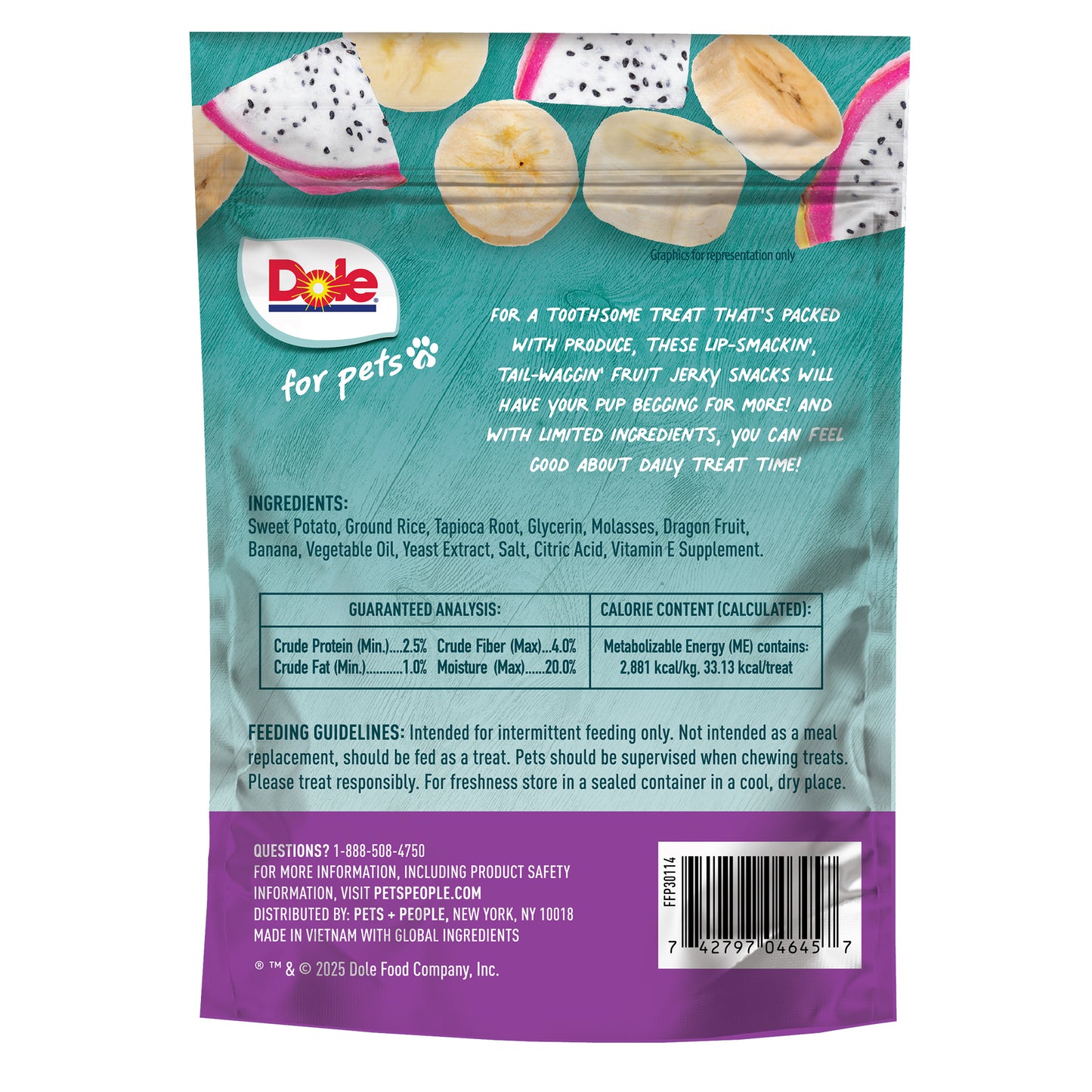 Dole Plant Based Banana & Dragonfruit Dog Jerky