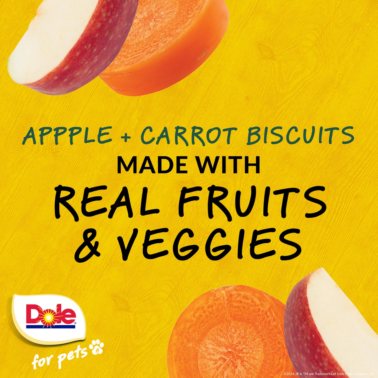 Dole Apple & Carrot Dog Biscuits