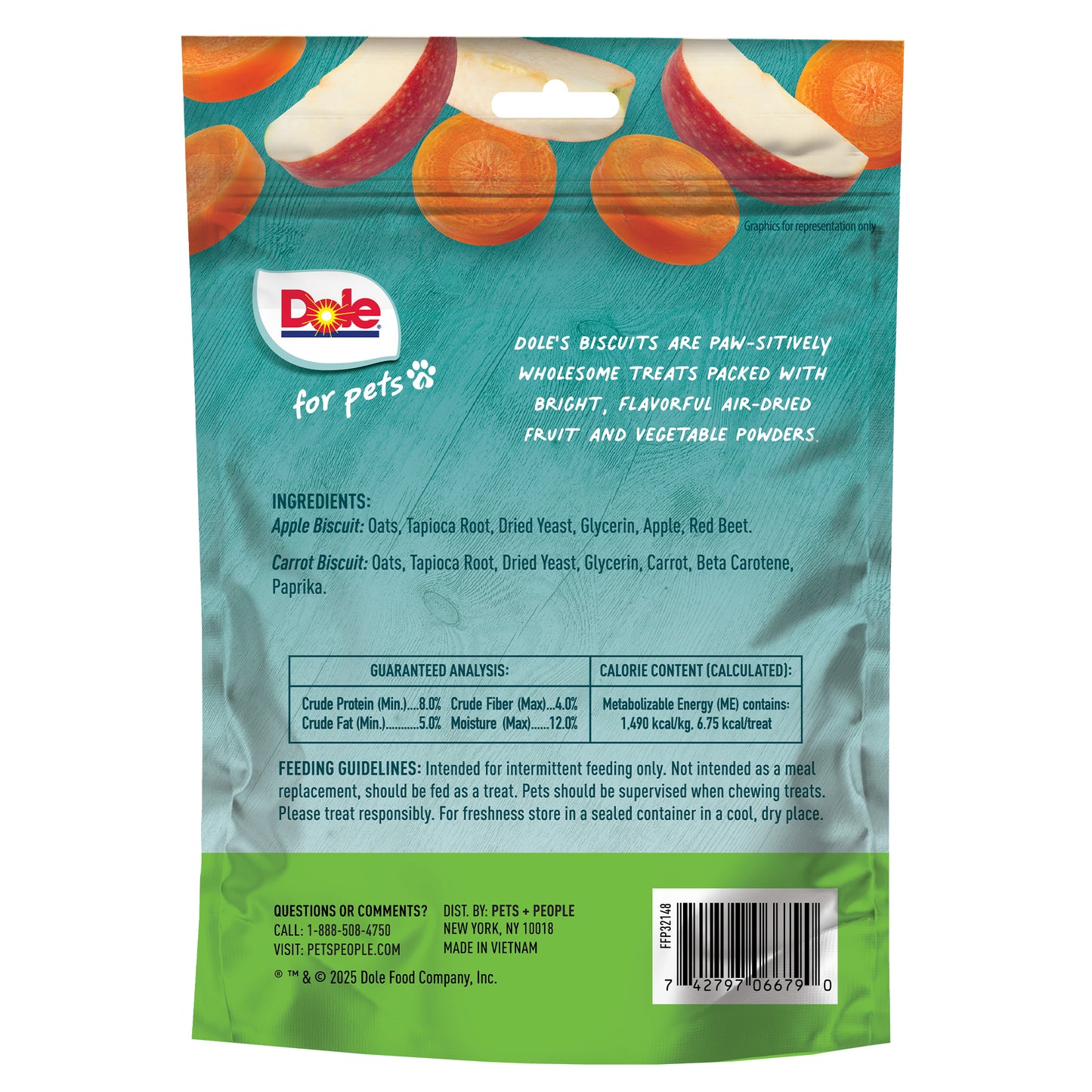 Dole Apple & Carrot Dog Biscuits
