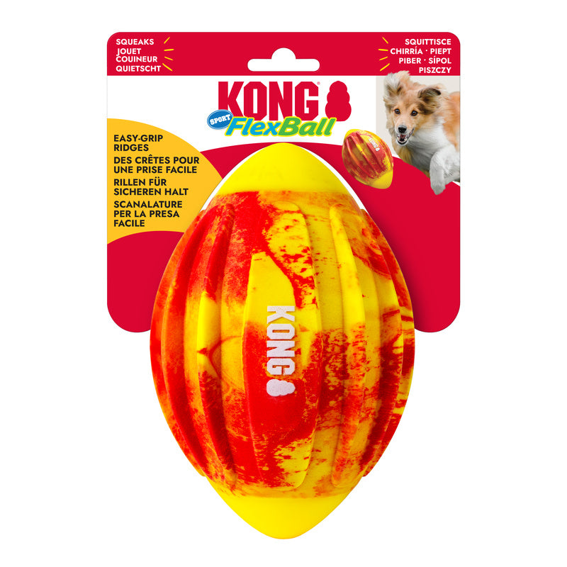 KONG Flexball Sport Football Dog Toy