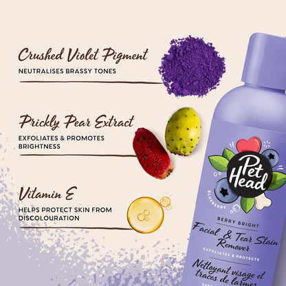 Pet Head Berry Bright Facial & Tear Stain Remover