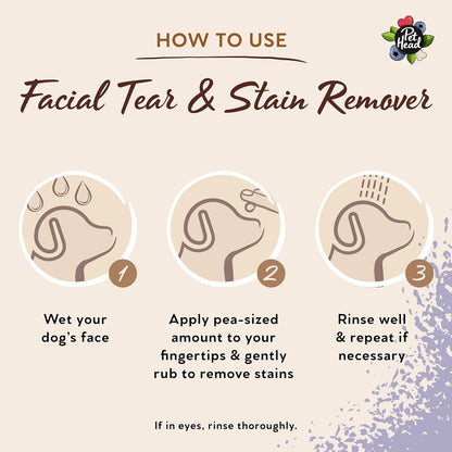 Pet Head Berry Bright Facial & Tear Stain Remover