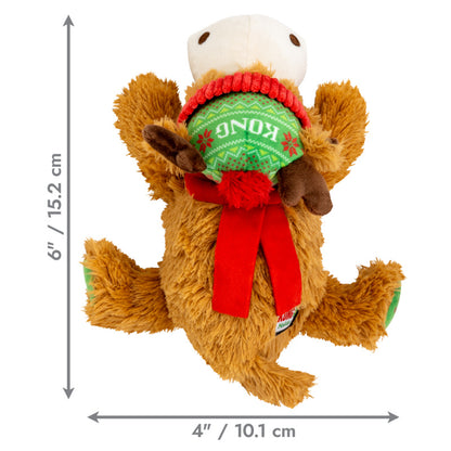 KONG Christmas Holiday Cozie Reindeer Dog Toy