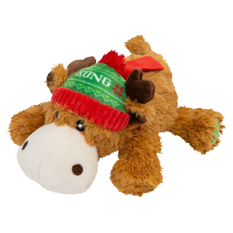 KONG Christmas Holiday Cozie Reindeer Dog Toy