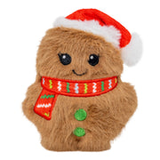 KONG Christmas Snuzzles Mini Santa Gingerbread Dog Toy