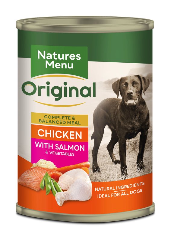 Natures menu Natures Menu Chicken Salmon Adult Wet Dog Food pet food packaging