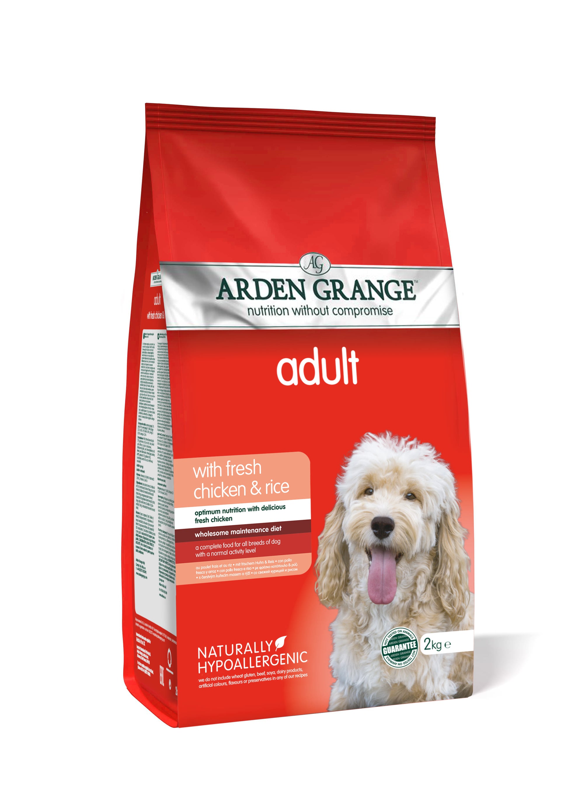 Arden grange Arden Grange Hypoallergenic Chicken Adult Dry Dog Food pet food packaging