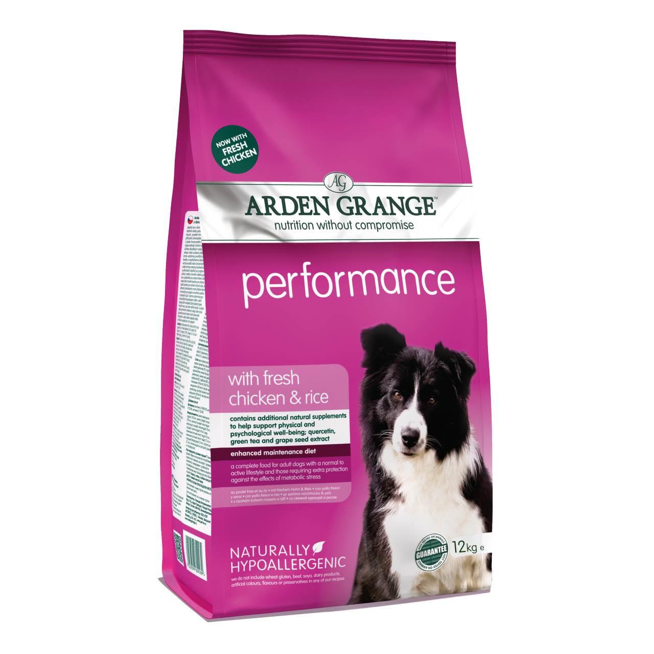 Arden grange Arden Grange Performance Chicken Adult Dry Dog Food pet food packaging