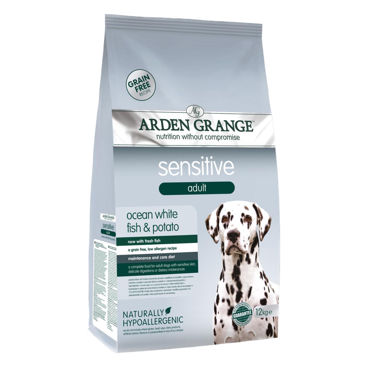 Arden grange Arden Grange Sensitive Grain Free Ocean White Chicken Adult Dry Dog Food pet food packaging