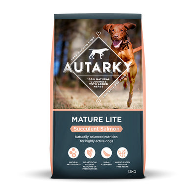 Autarky Autarky Lite Salmon Senior Dry Dog Food pet food packaging