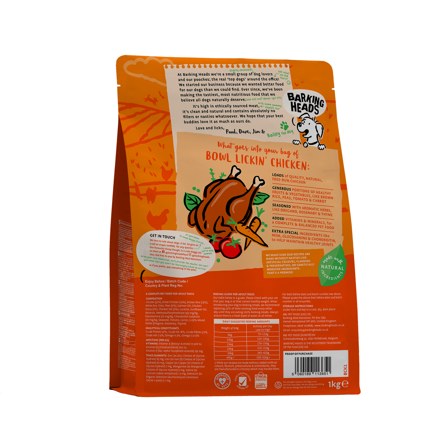 Barking Heads Bowl Lickin' Chicken