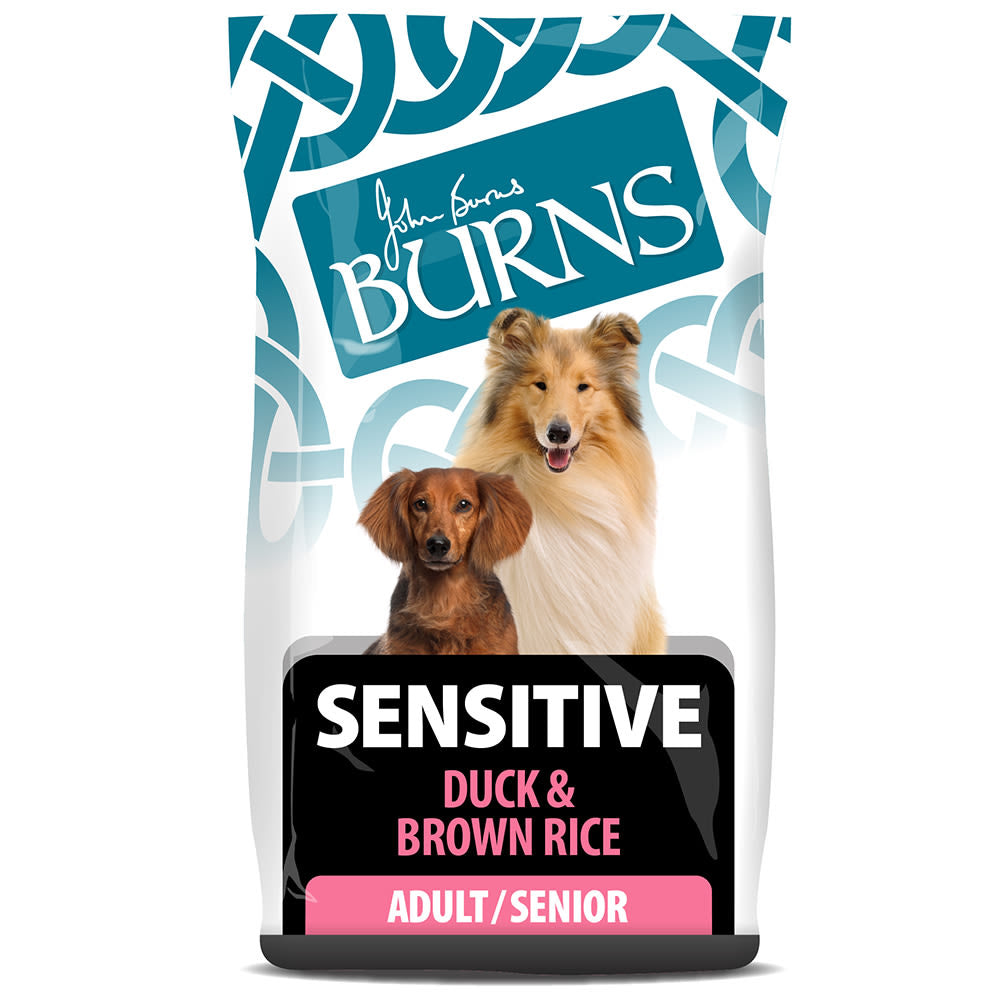 Burns Burns Sensitive Brown Duck Adult Dry Dog Food pet food packaging