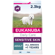 Eukanuba Daily Care Sensitive Skin Adult +1 Dry Dog Food