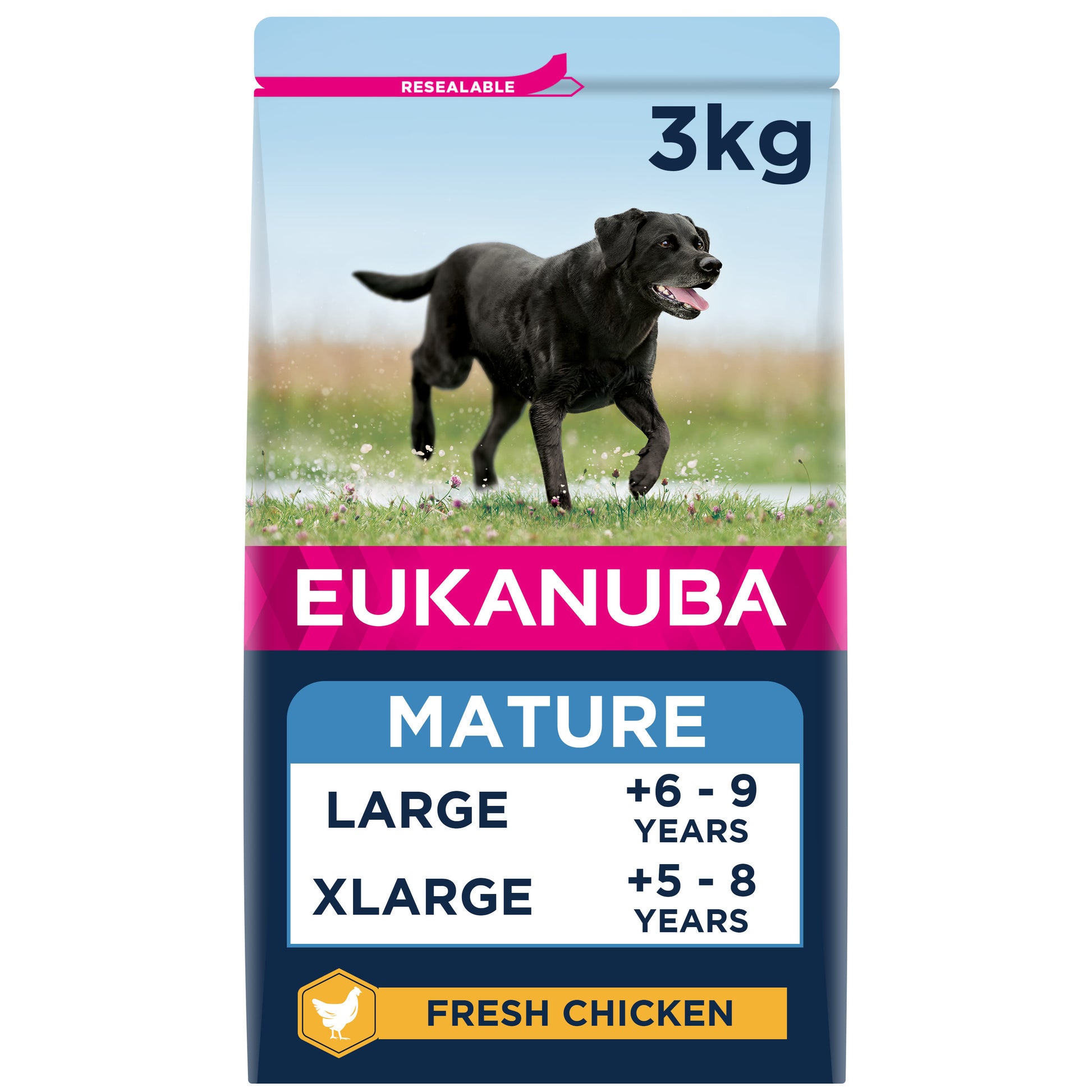 Eukanuba Eukanuba Thriving Chicken Turkey Senior Dry Dog Food pet food packaging
