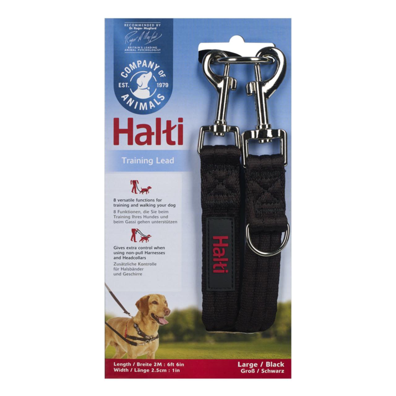 Halti Training Dog Lead in Black Large