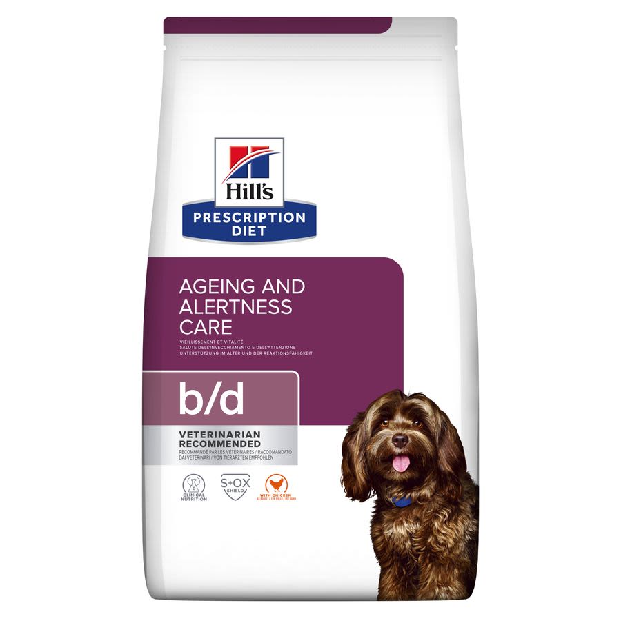 Hill's Hill'S Prescription Brain Ageing Care Chicken Adult Dry Dog Food pet food packaging