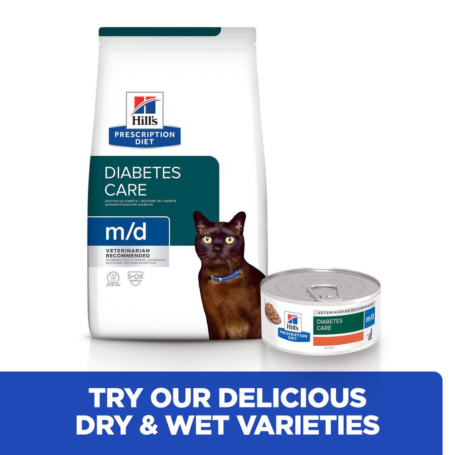 Hill's Prescription Diet m/d Diabetes Care Wet Cat Food with Chicken
