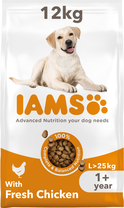 Iams Vitality Large Breed Adult 1+ Dry Dog Food - Chicken