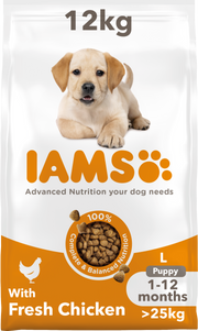 Iams Vitality Puppy Large Breed Dry Dog Food - Chicken