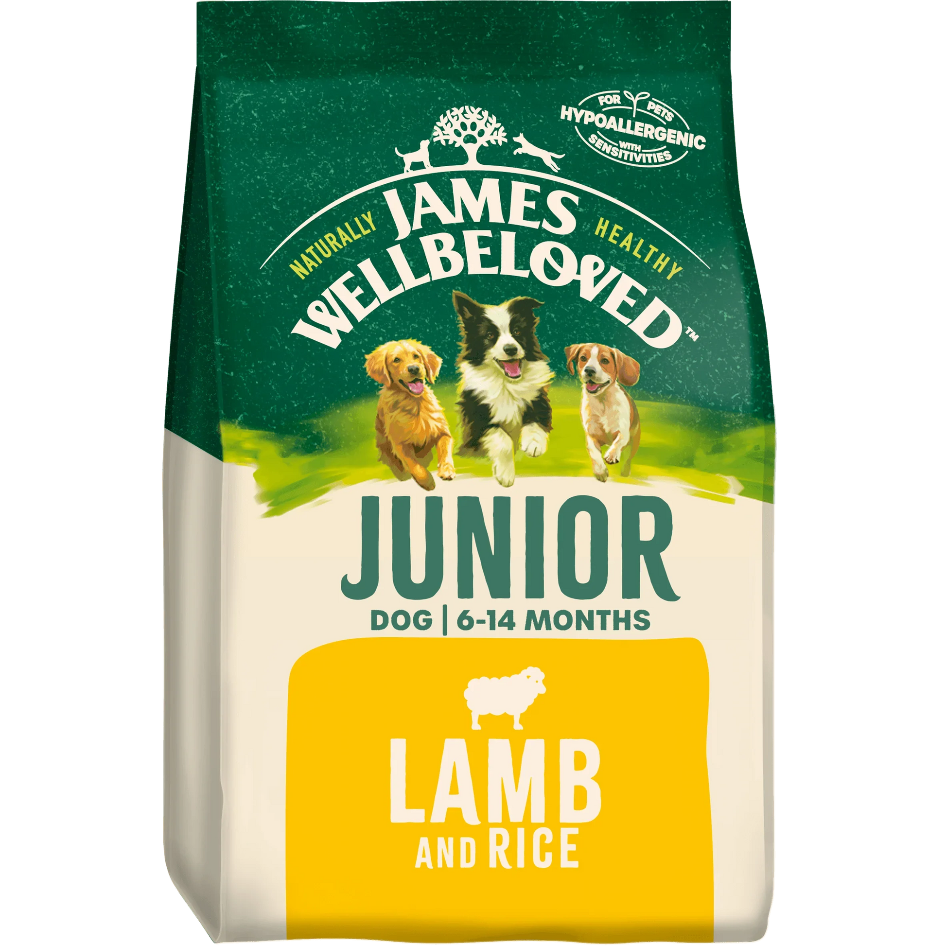 James Wellbeloved James Wellbeloved Lamb Puppy Dry Dog Food pet food packaging