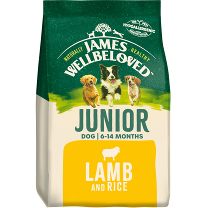 James Wellbeloved Junior Dry Dog Food - Lamb & Rice