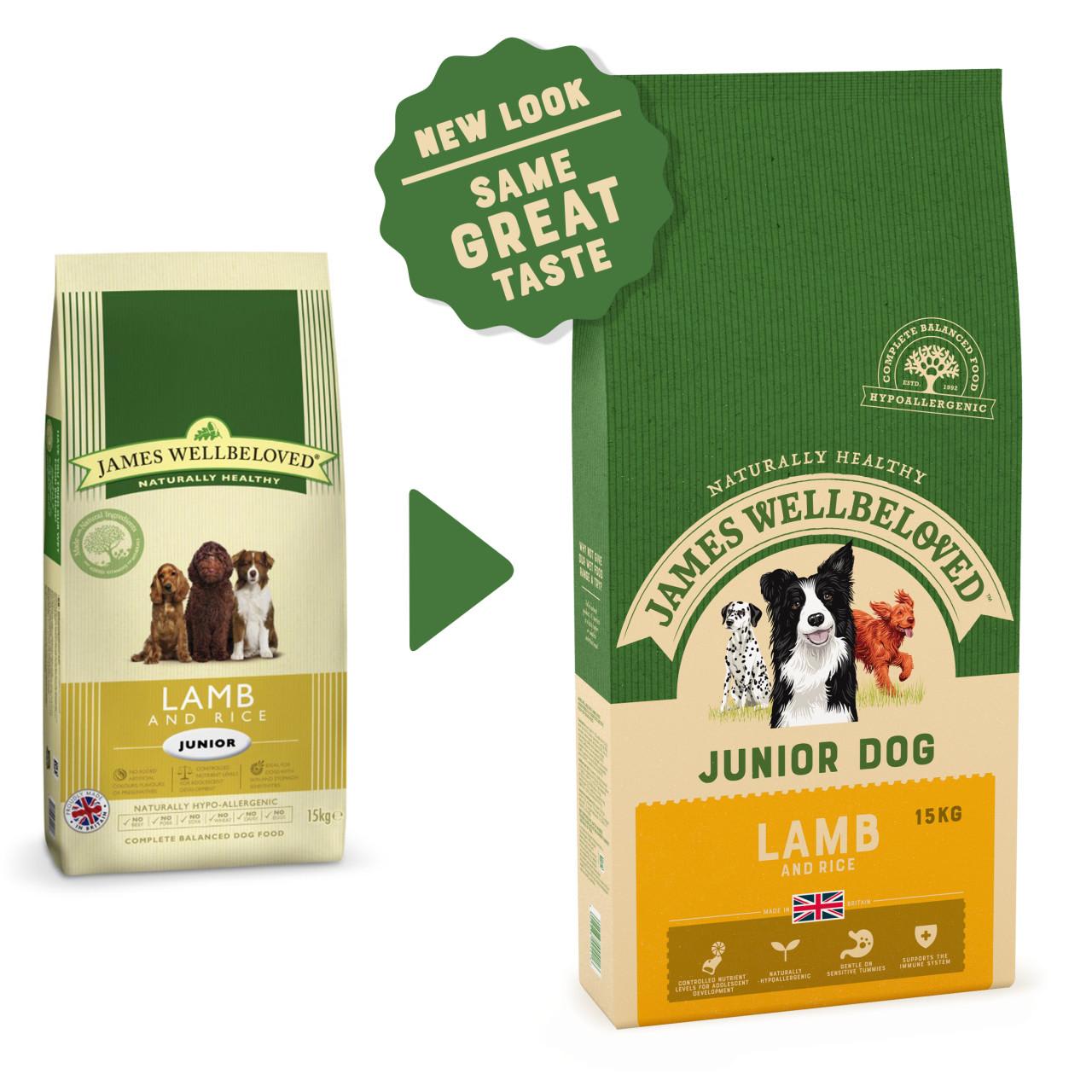 James Wellbeloved Junior Dry Dog Food - Lamb & Rice