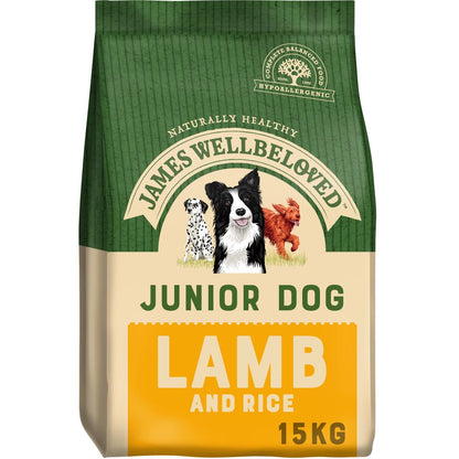 James Wellbeloved Junior Dry Dog Food - Lamb & Rice