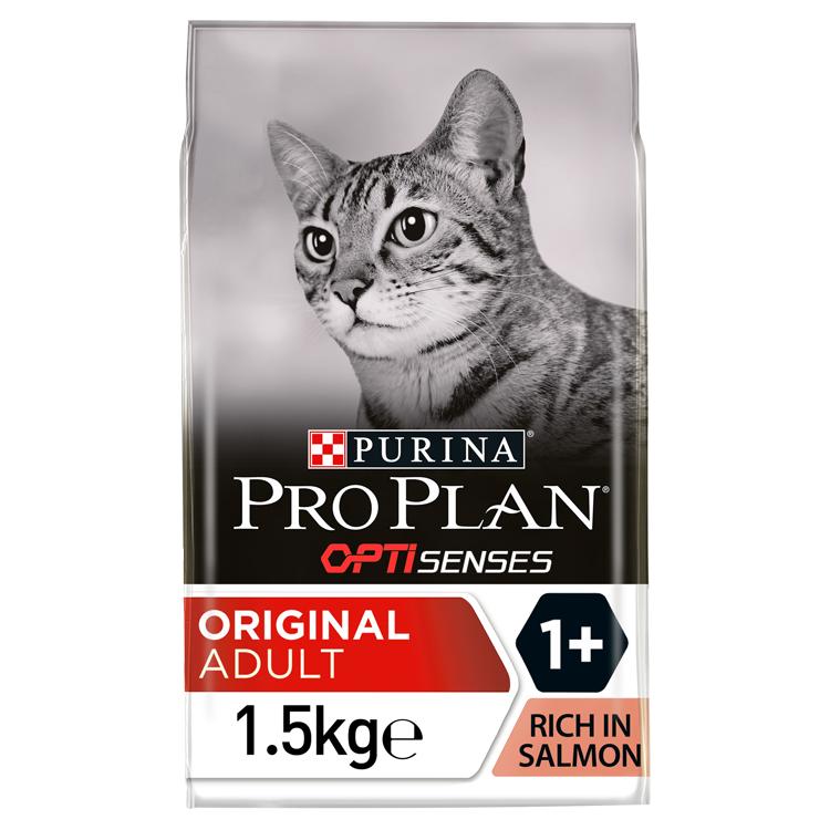 Purina Pro Plan Optisenses Original Adult Dry Cat Food - Salmon