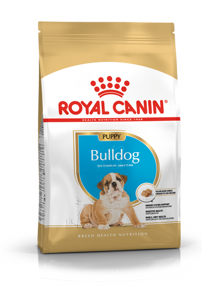 Royal Canin Royal Canin Bulldog Puppy Dry Dog Food pet food packaging